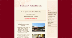 Desktop Screenshot of fortunatositalianpizzeria.com